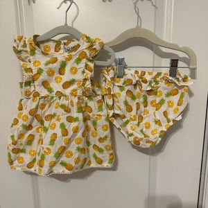 Kapital K Pineapple 🍍 Dress 6-9 months